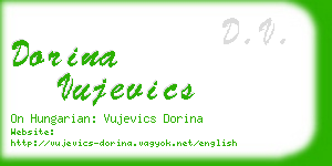 dorina vujevics business card